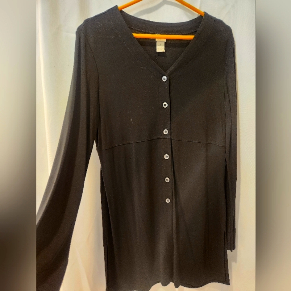 Black long sleeve top
